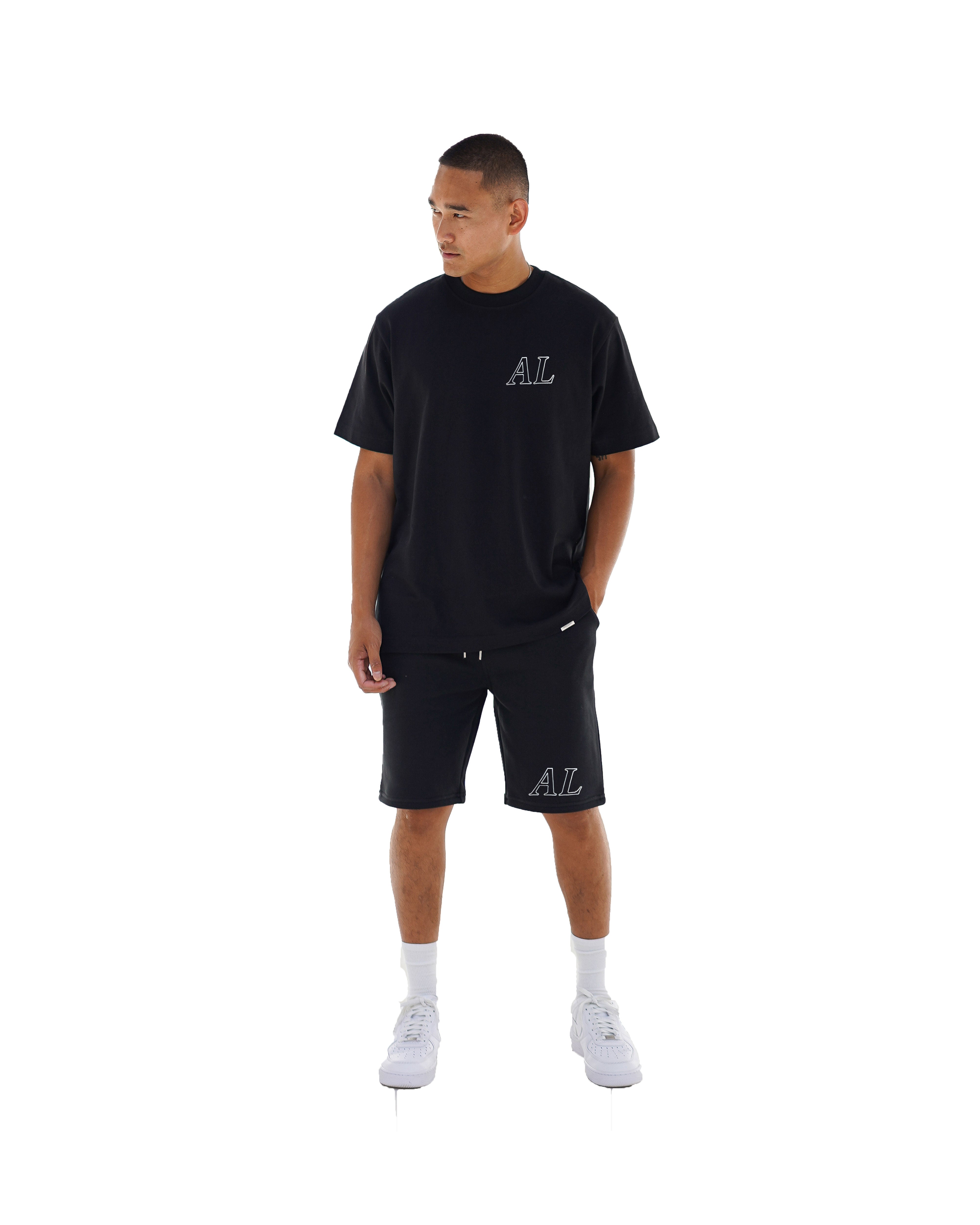 AL CONTOUR SHORTS - BLACK