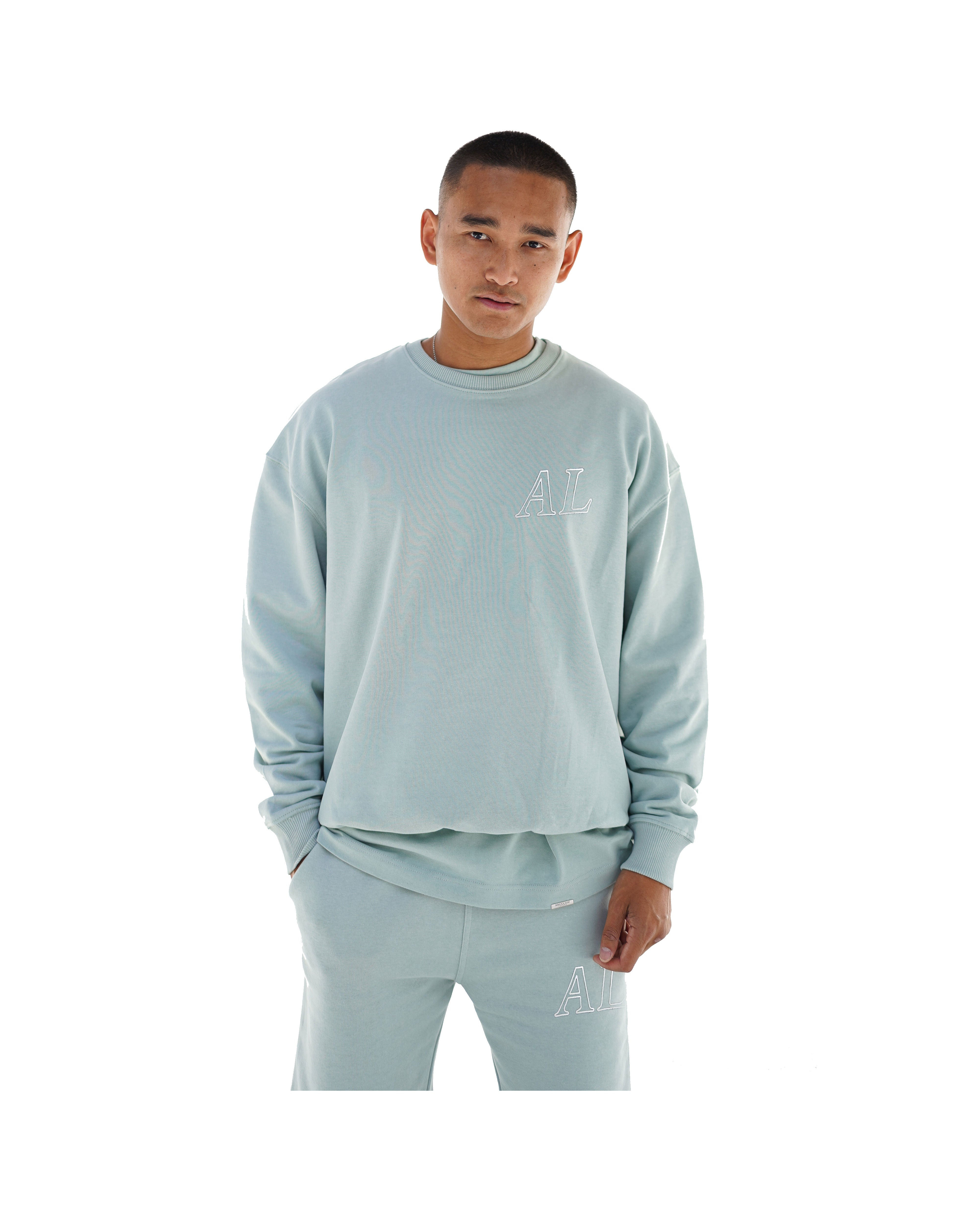 AL CONTOUR SWEATER - MINT GREEN