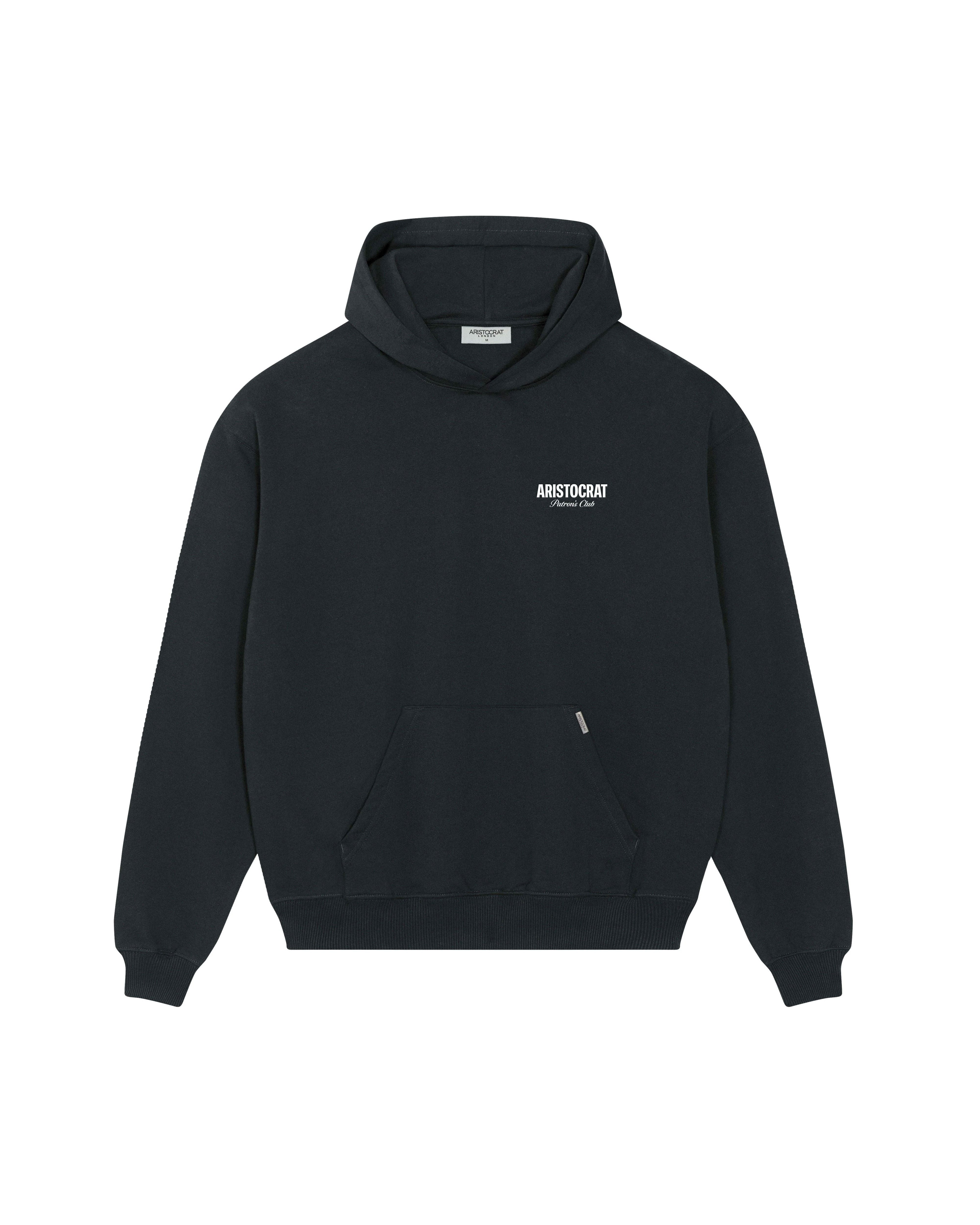 PATRONS CLUB HOODIE - BLACK