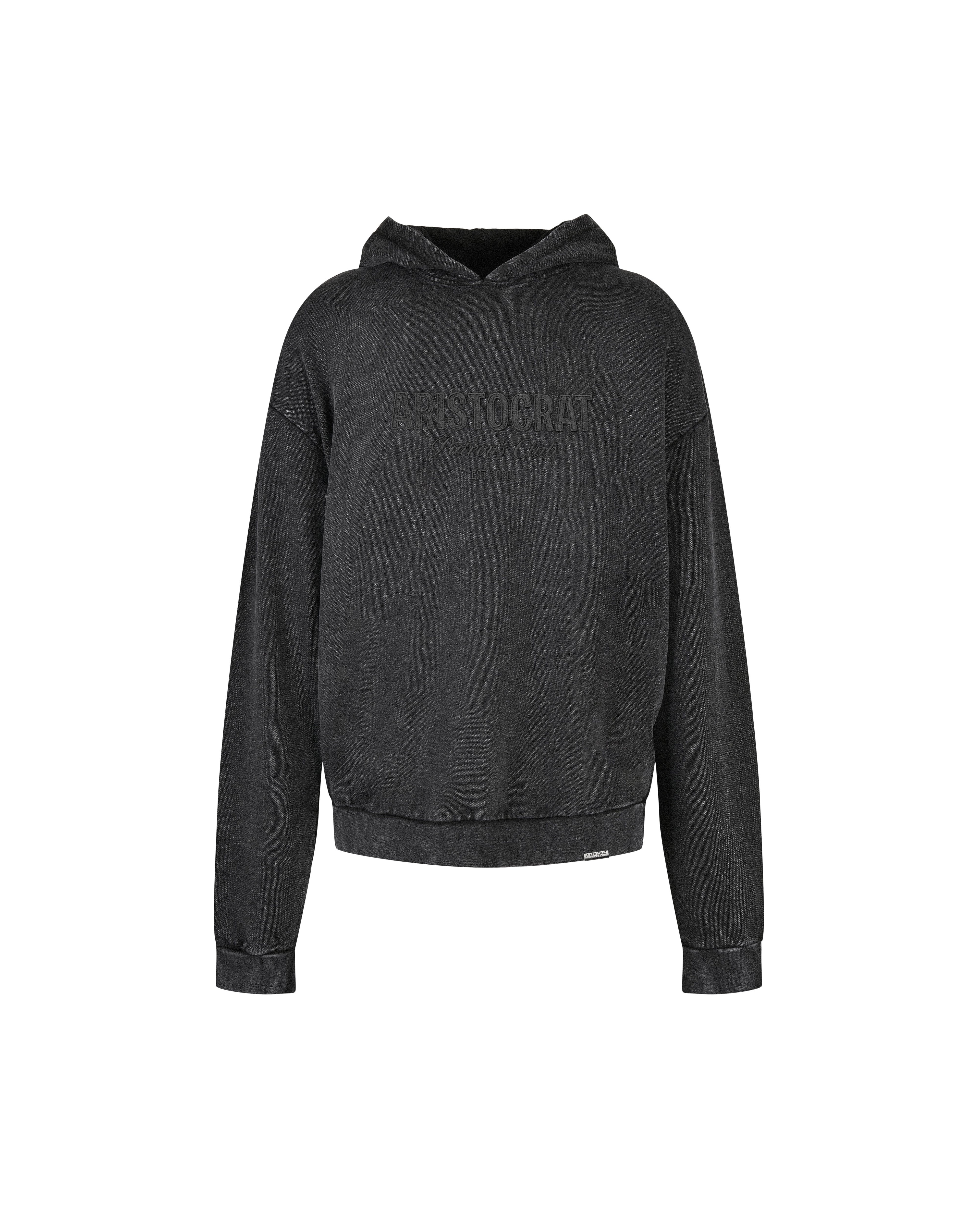 PATRONS CLUB TONAL HOODIE - BLACK