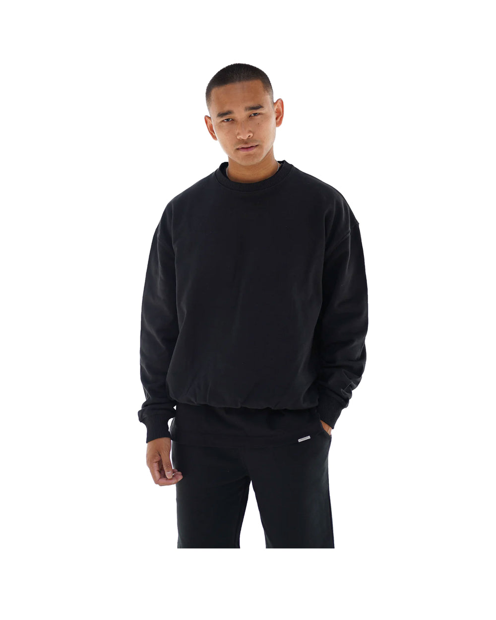 Oversized black hot sale sweater men