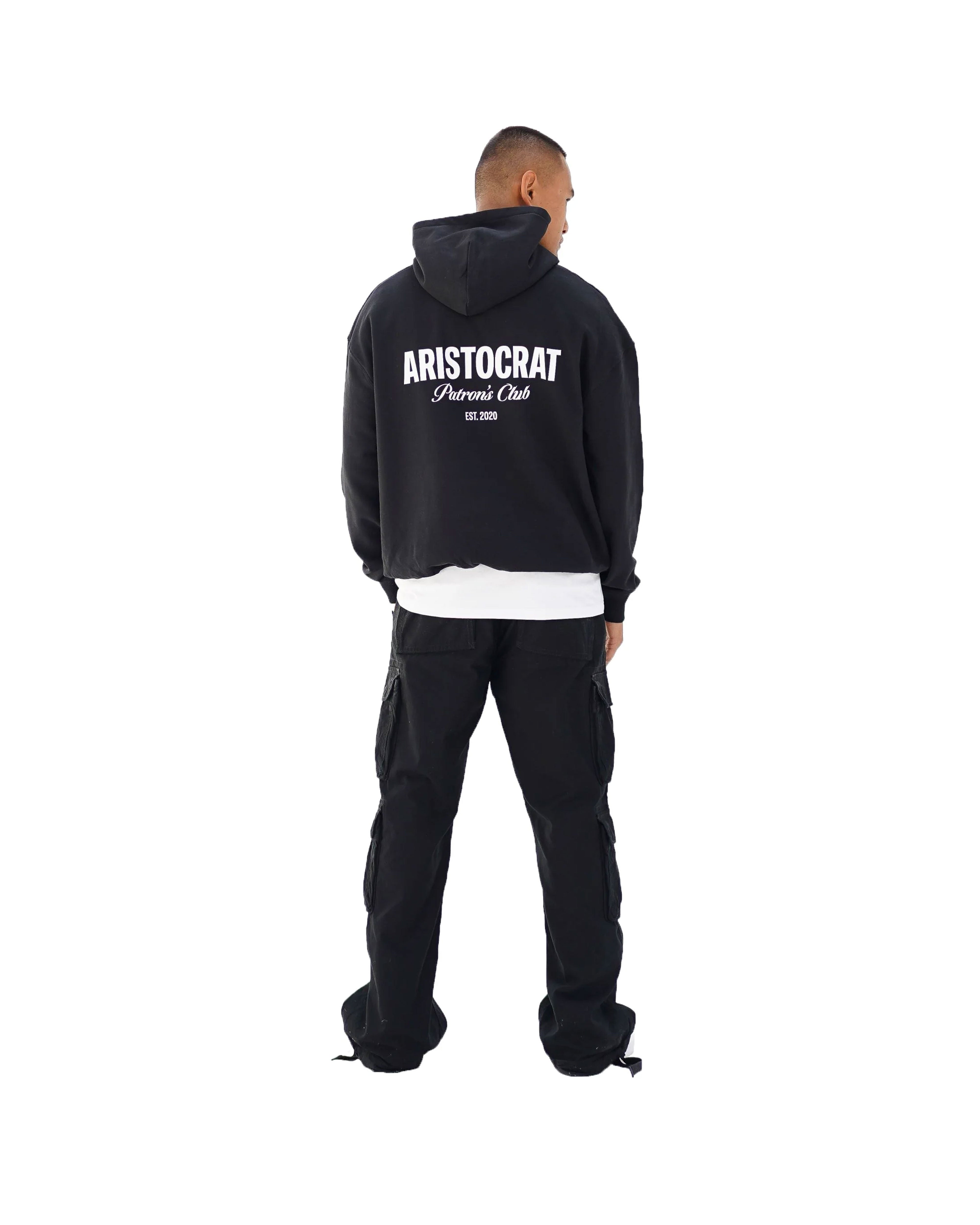 PATRONS CLUB HOODIE - BLACK