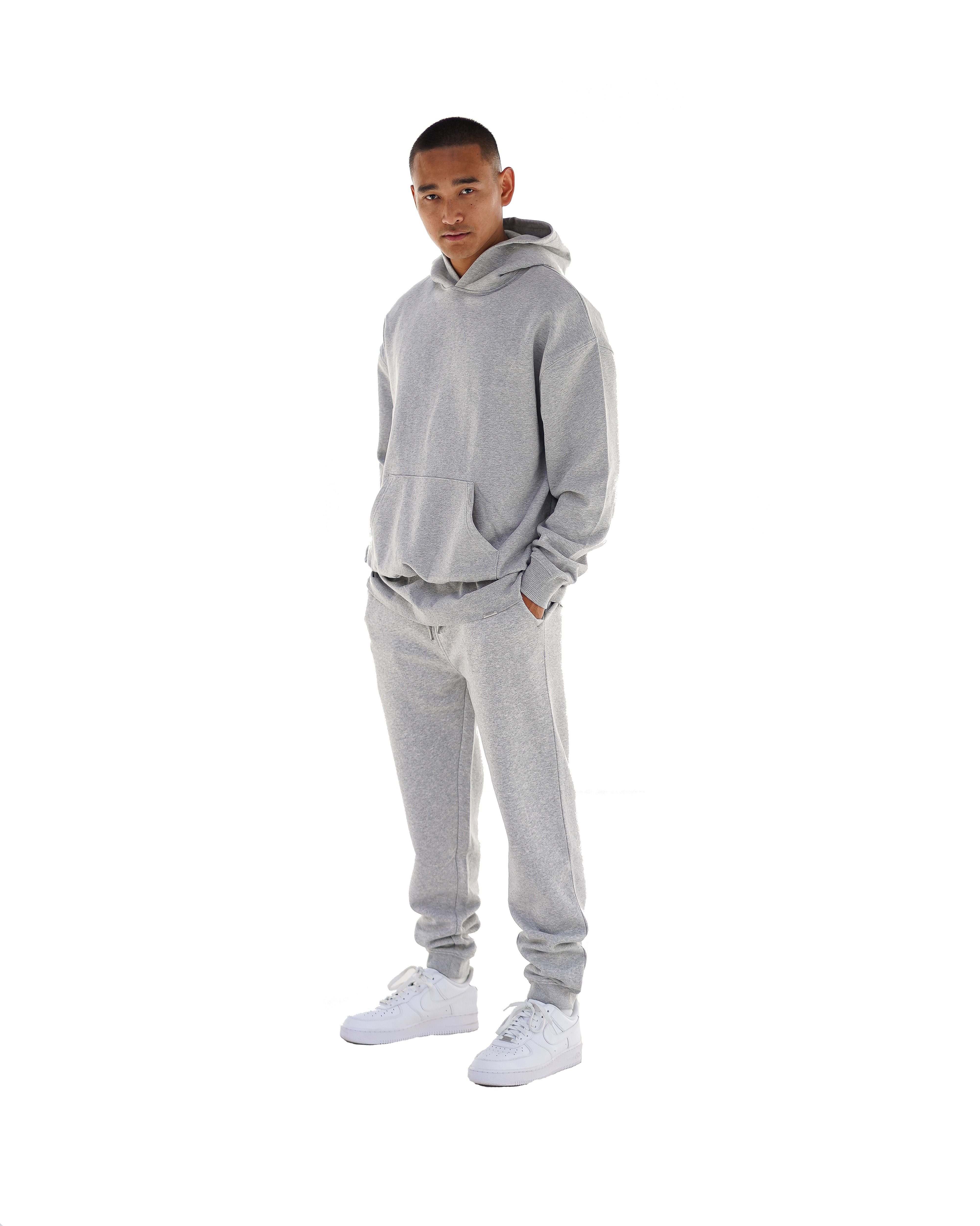 ESSENTIAL HOODIE - ASH GREY